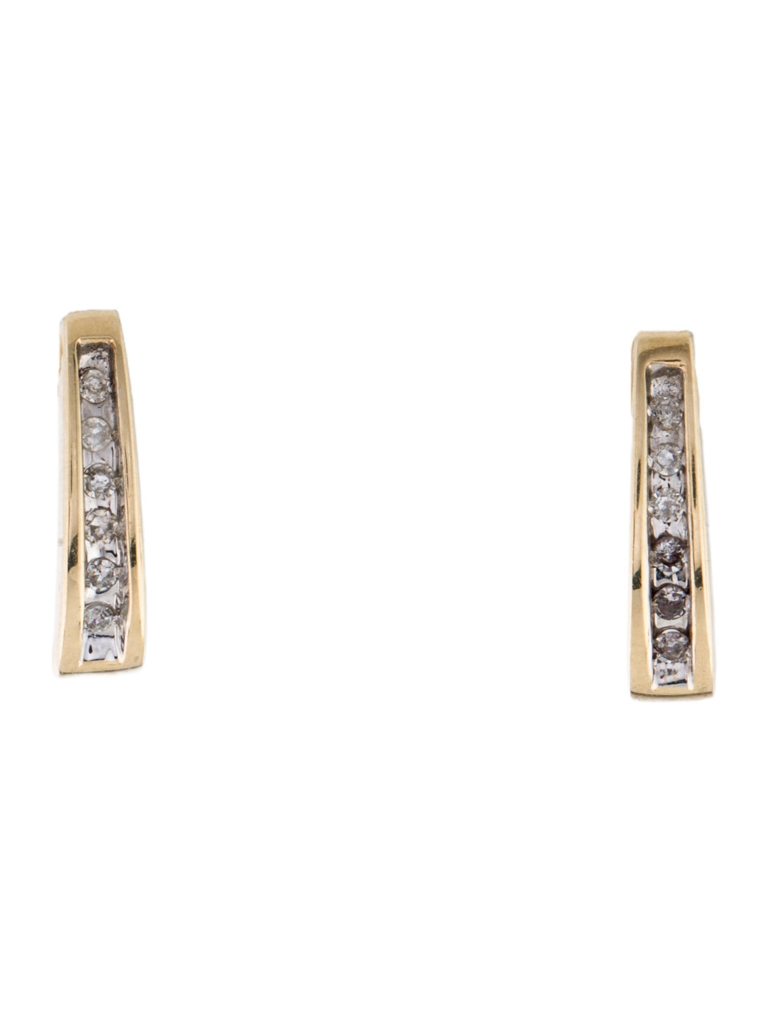 Earrings 10K Diamond Drop Earrings