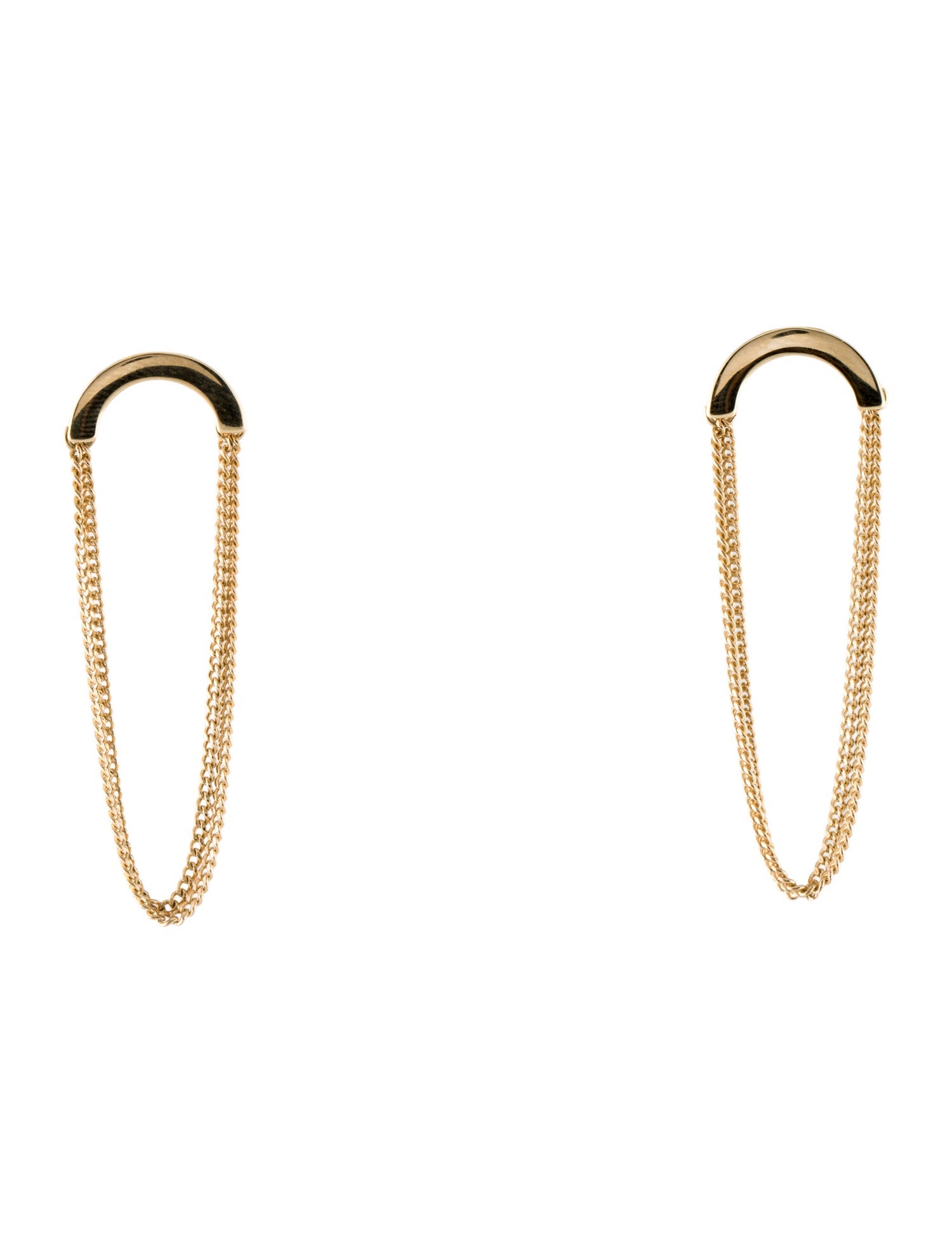 Earrings 14K Chain Drop Earrings
