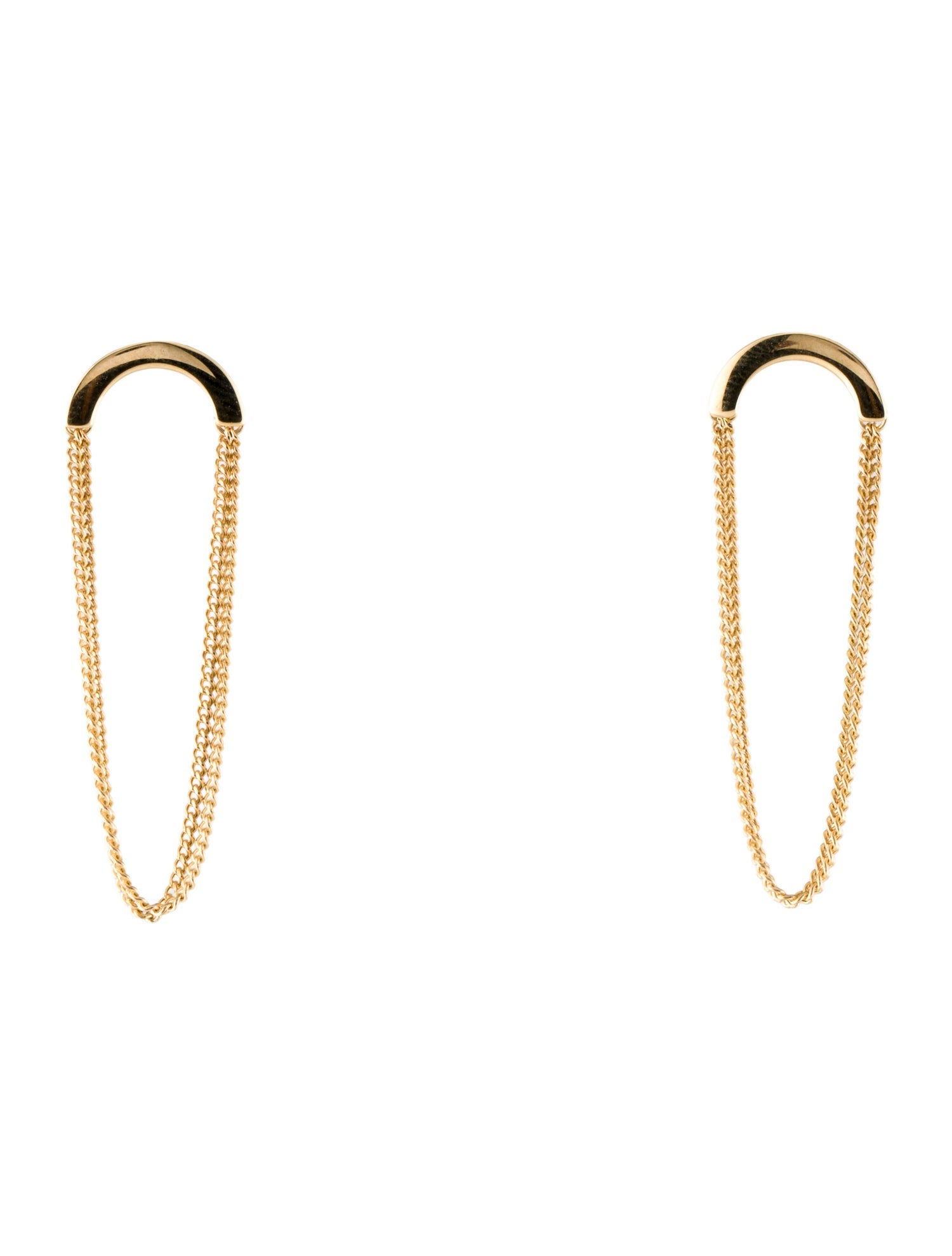 Earrings 14K Chain Drop Earrings