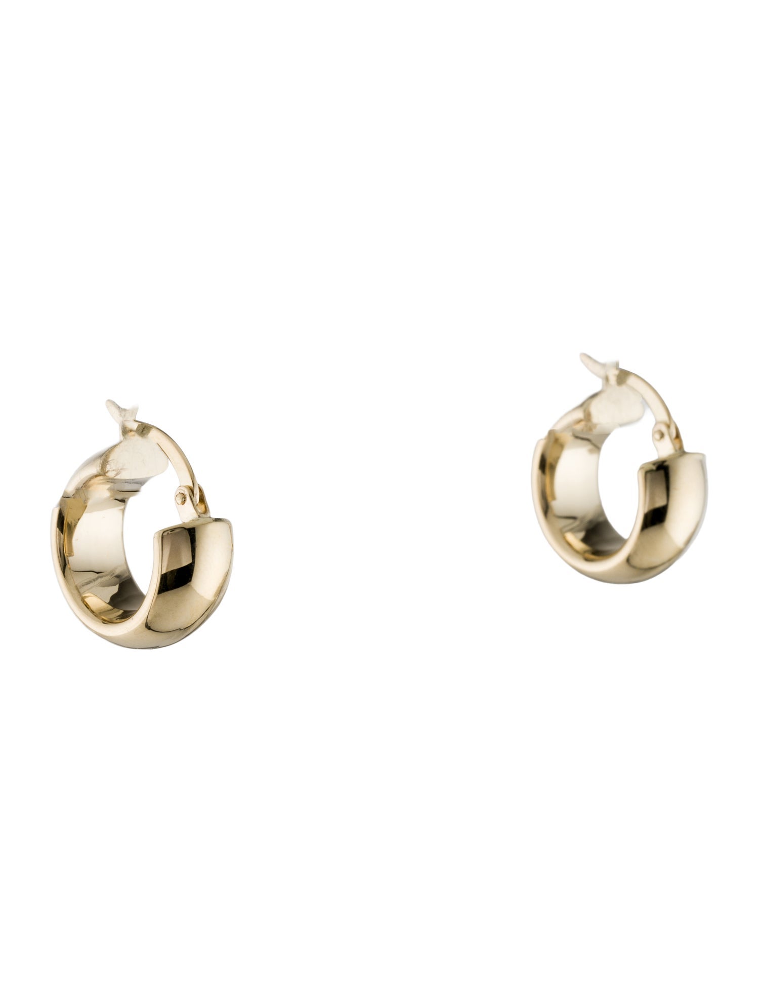 Earrings 14K Hollow Chunky Hoop Earrings