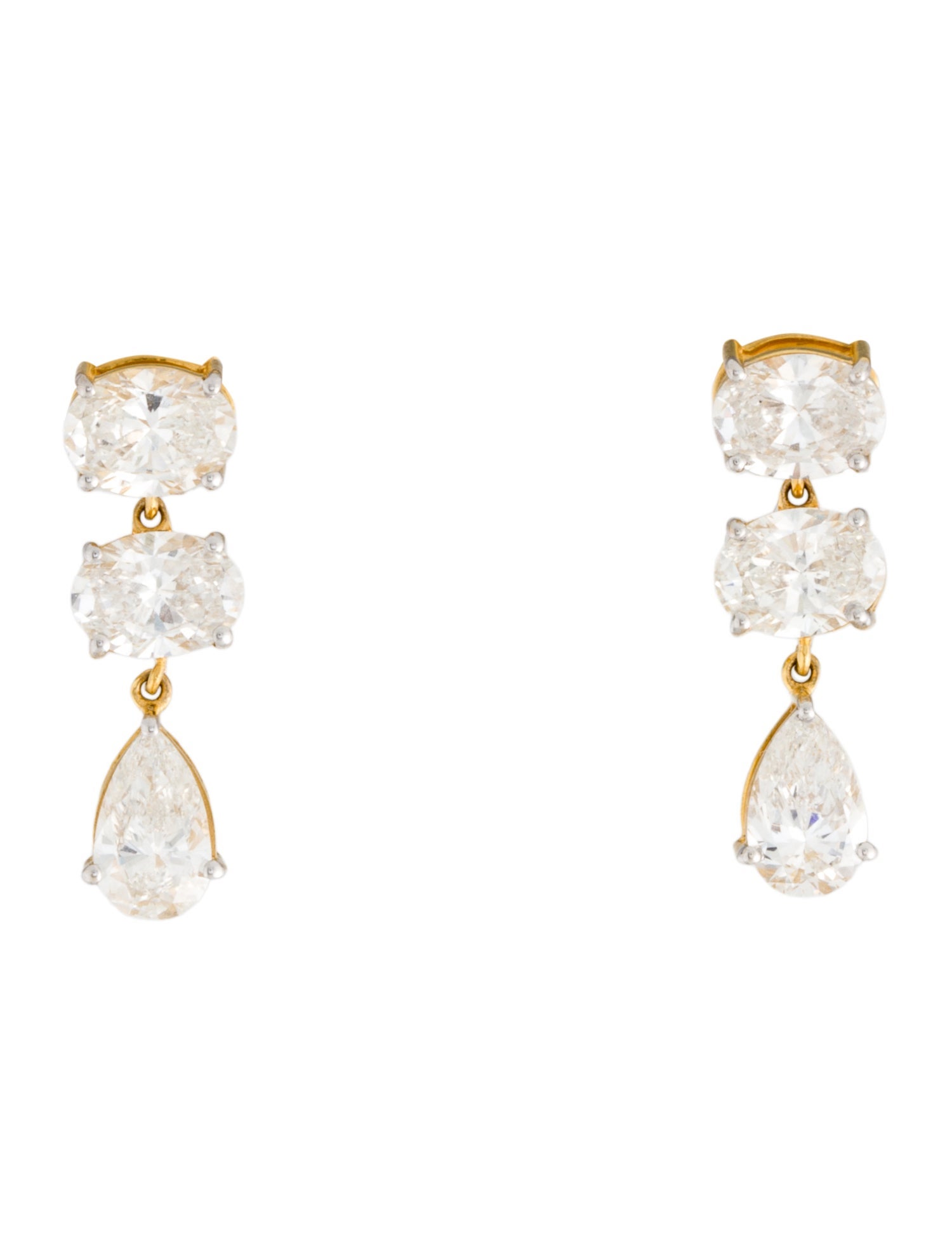 Earrings 14K 4.74ctw lab-Grown Diamond Drop Earrings