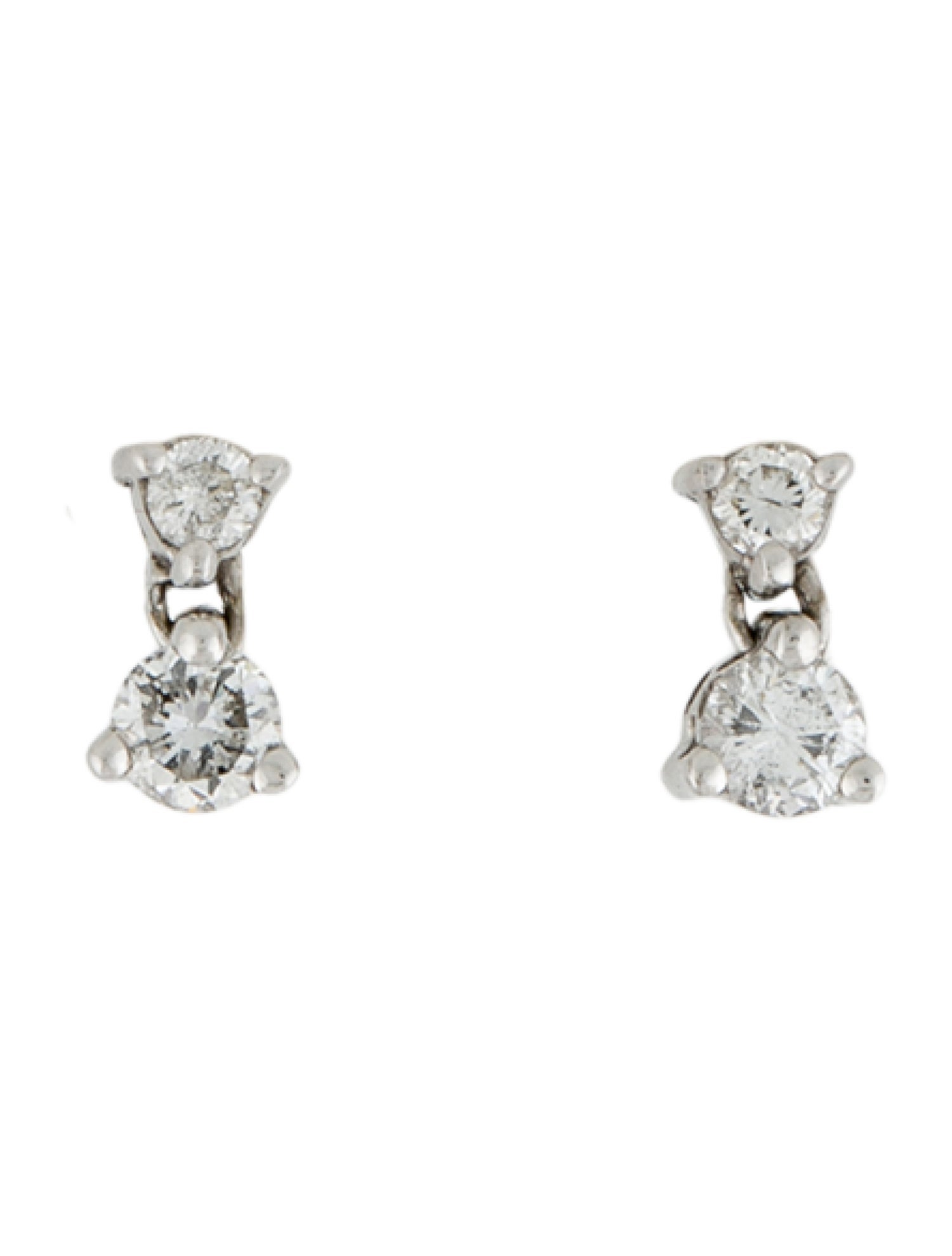 Earrings 14K Diamond Drop Earrings