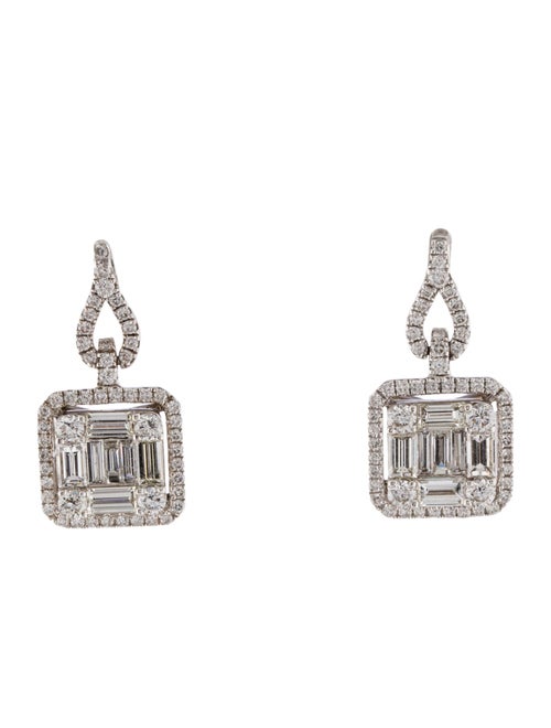 Earrings 18K 1.54ctw Diamond Drop Earrings