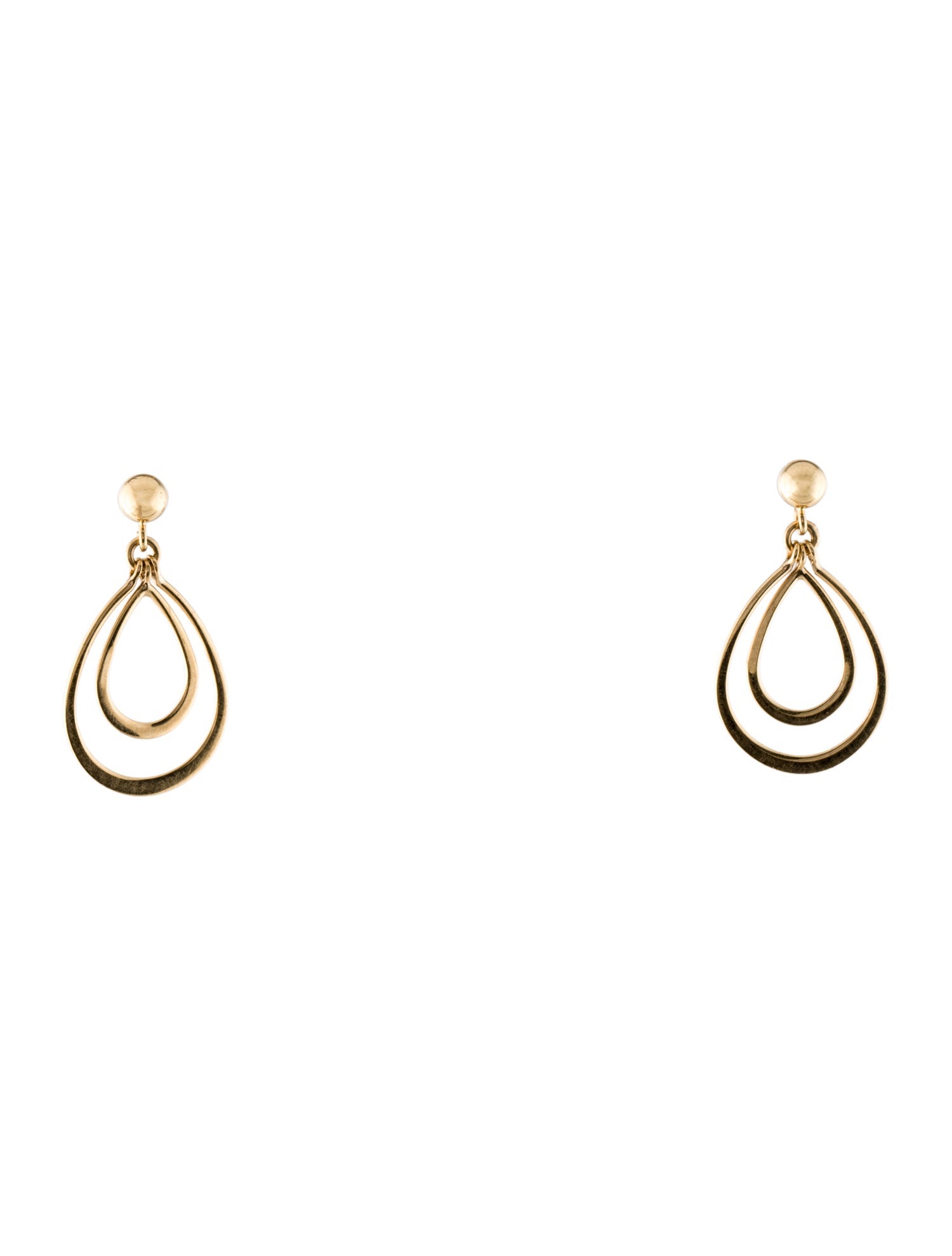 Earrings 14K Pear Ring Drop Earrings
