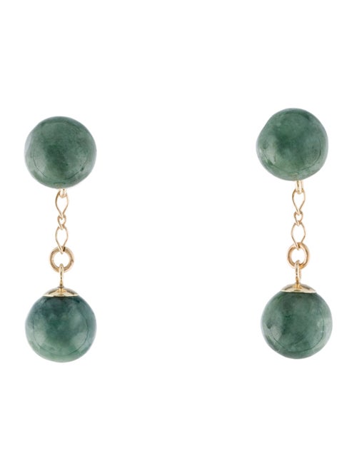 Earrings 14K Jadeite Drop Earrings