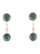 Earrings 14K Jadeite Drop Earrings