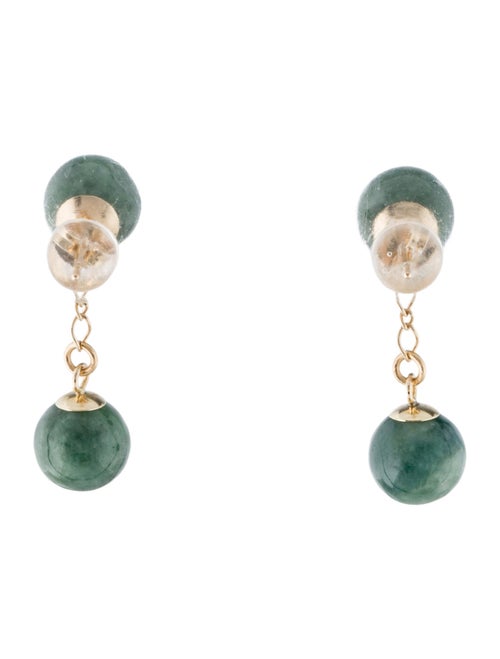 Earrings 14K Jadeite Drop Earrings