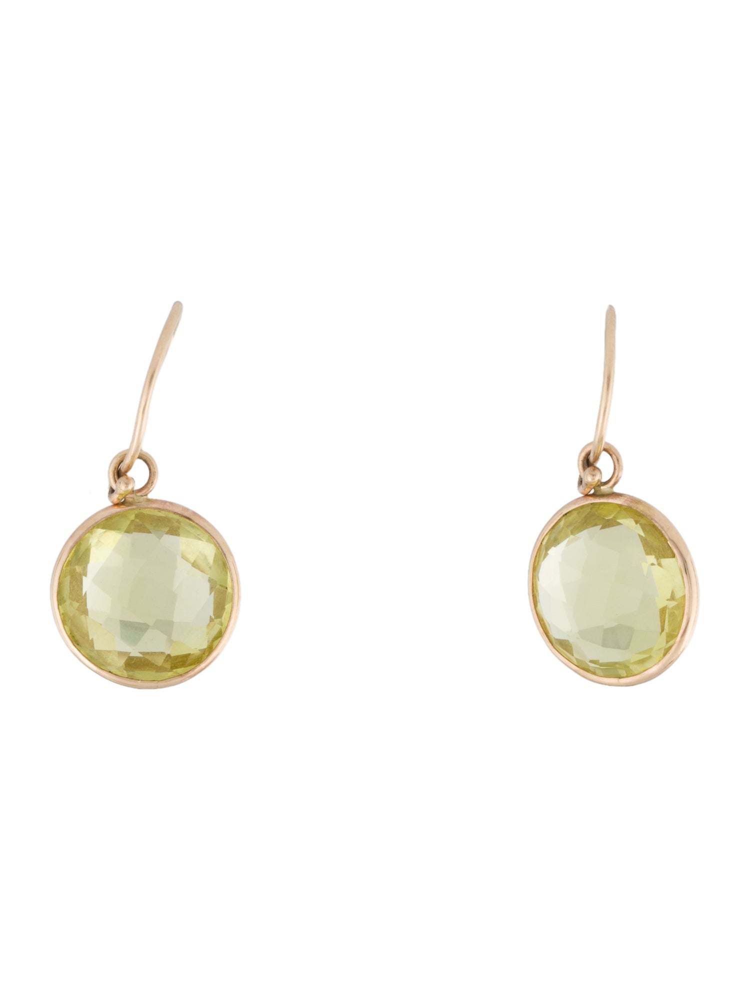 Earrings 14K Quartz Drop Earrings