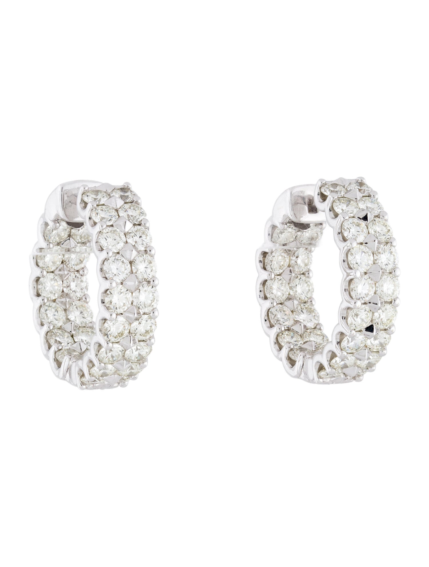 Earrings 14K 6.00ctw Diamond Hoop