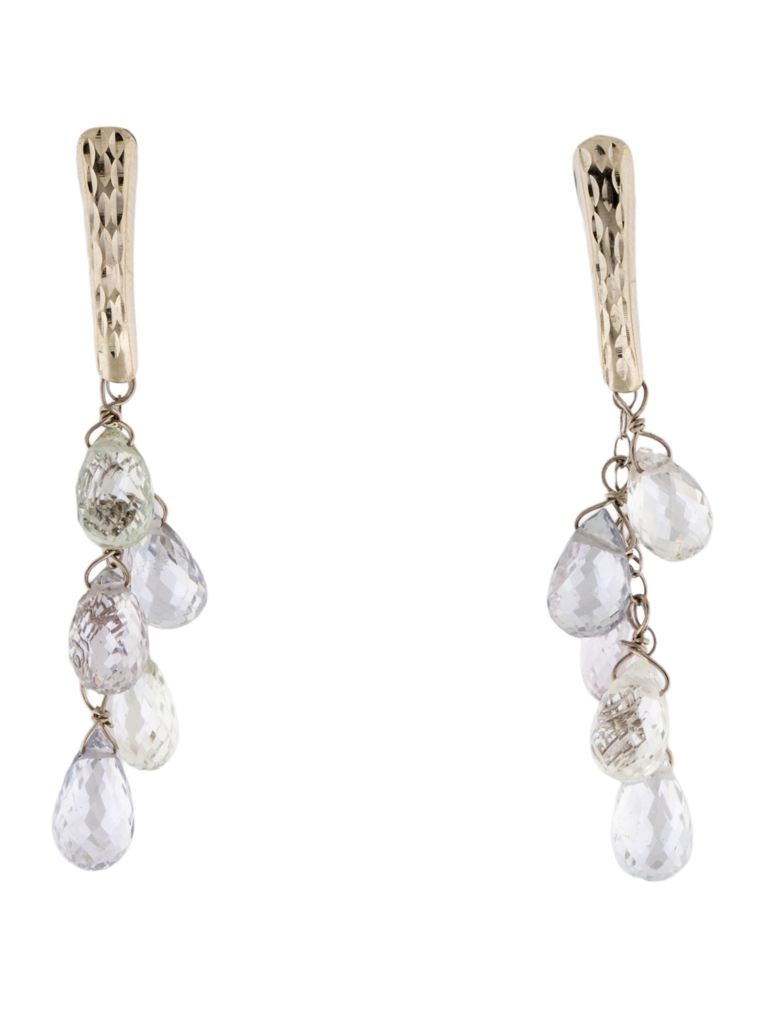 Earrings 14K Sapphire Drop Earrings