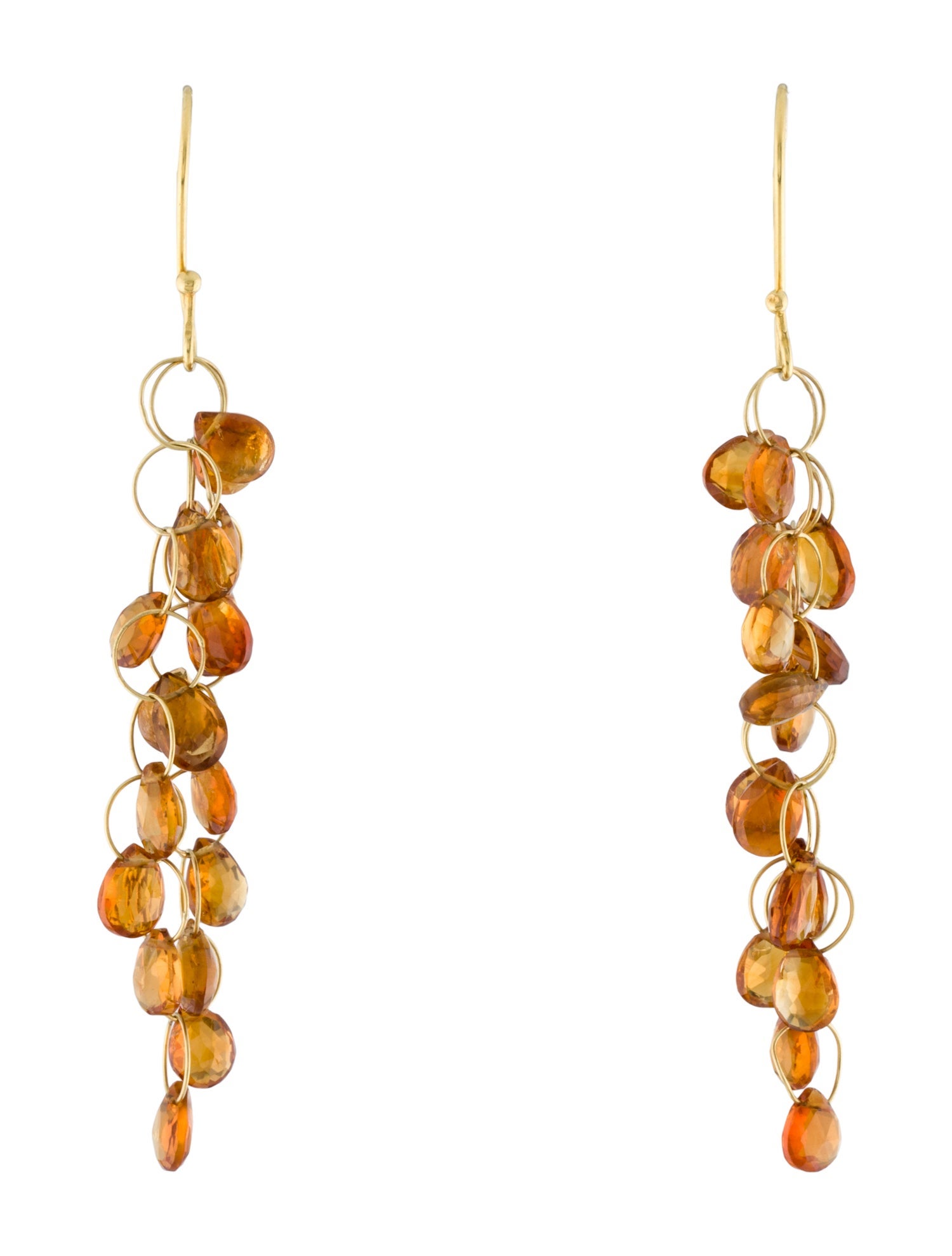 Earrings 18K Citrine Drop Earrings