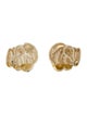 Earrings 14K Textured Earclips