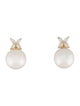 Earrings 18K Pearl & Lab-Grown Diamond Drop Earrings