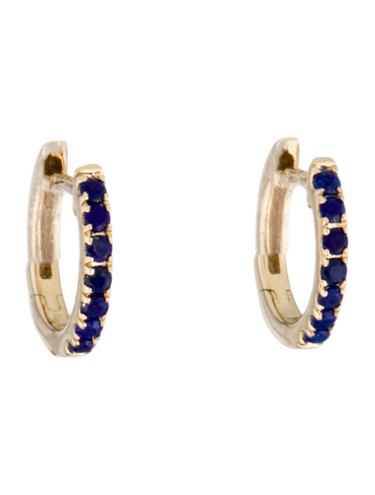 Earrings 14K Lapis Lazuli Huggie Earrings