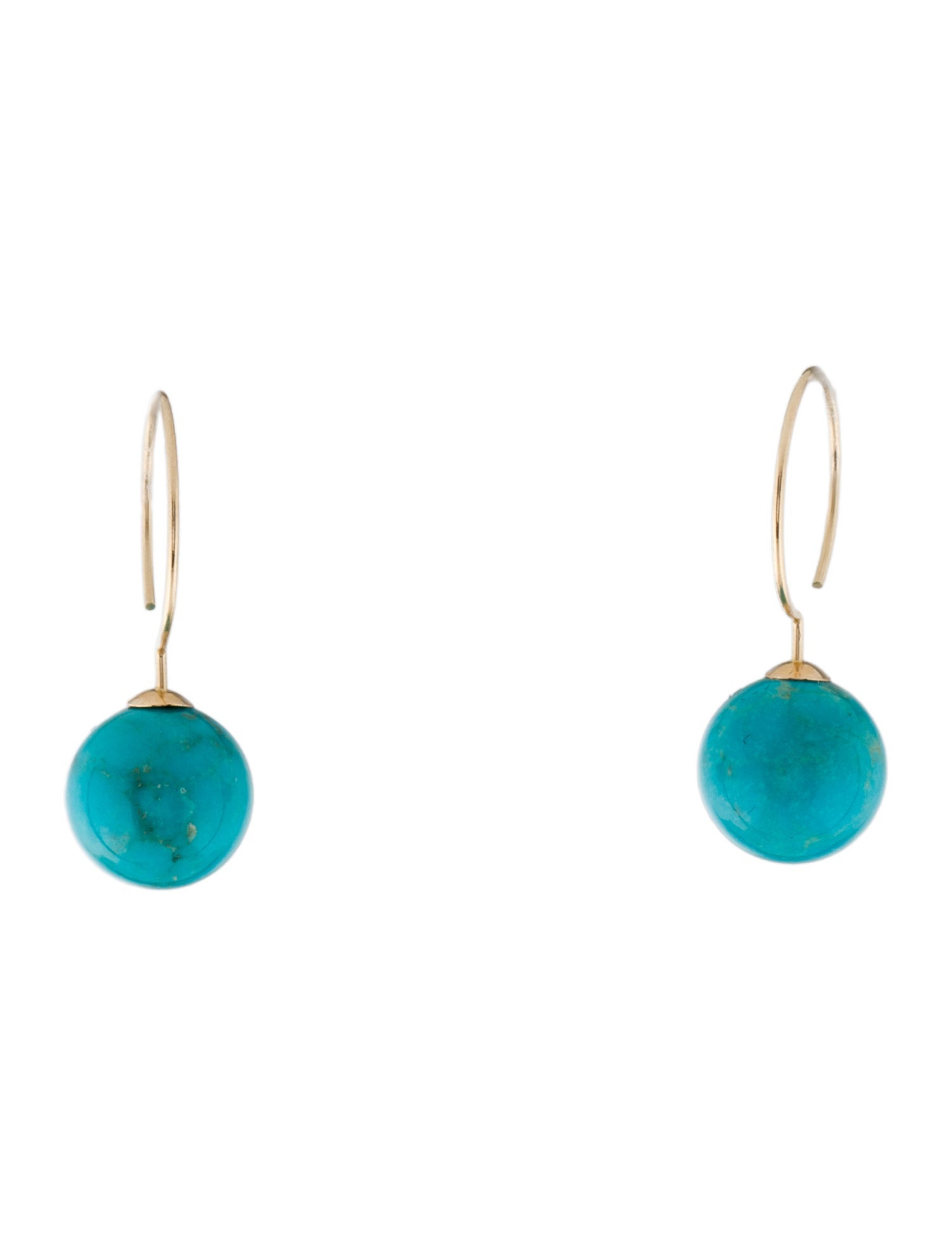 Earrings 14K Turquoise Drop Earrings
