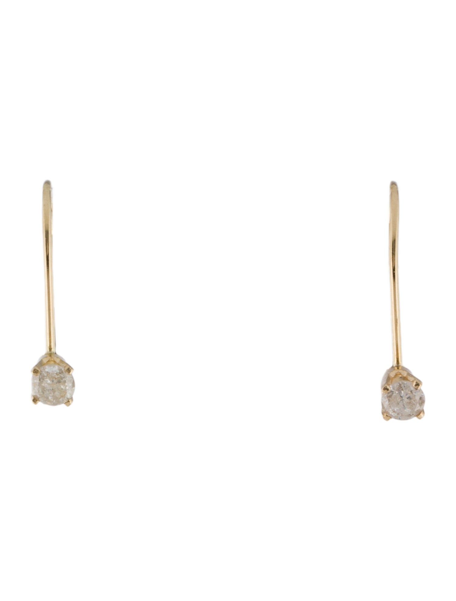 Earrings 14K Diamond Drop Earrings