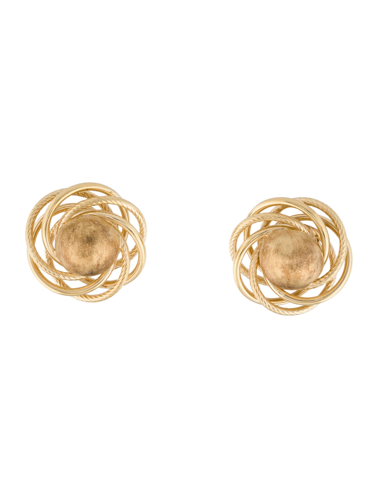 Earrings 14K Spiral Stud Earrings