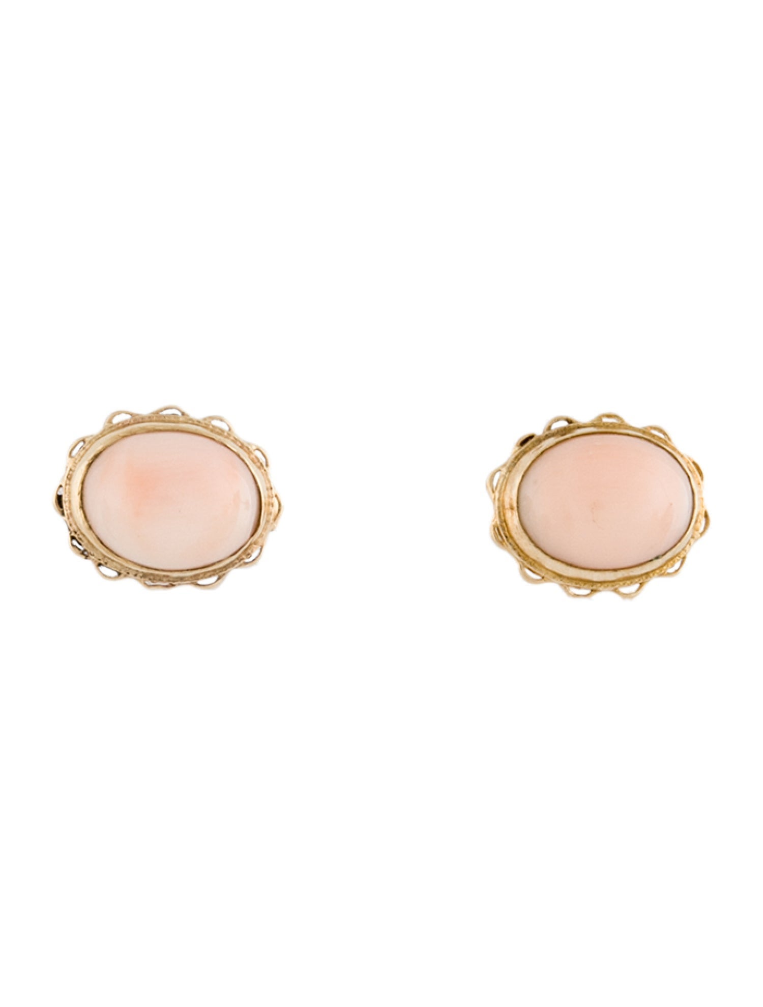 Earrings 14K Coral Stud Earrings