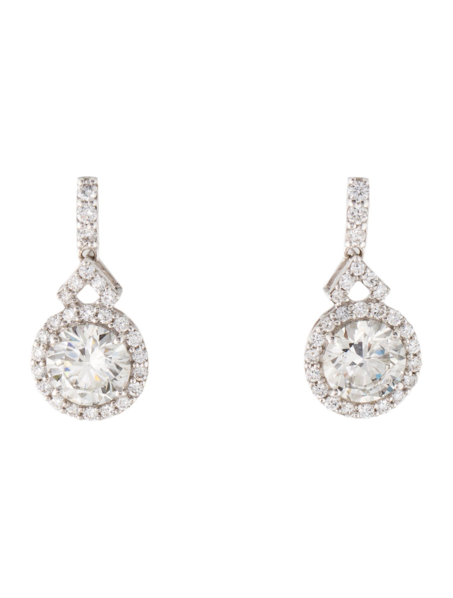 Earrings 14K 3.71ctw Lab-Grown Diamond Drop Earrings