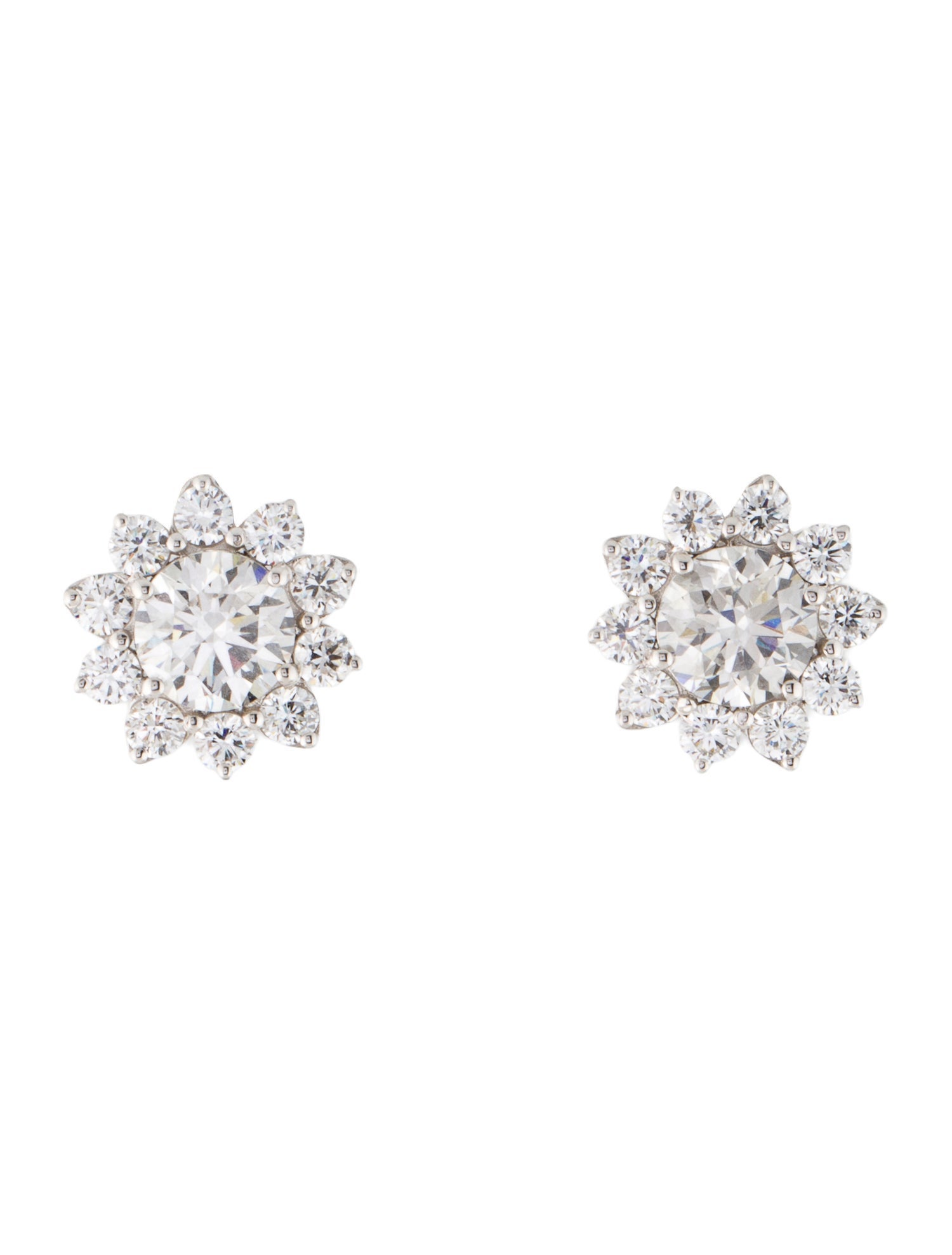 Earrings 14K 3.70ctw Lab-Grown Diamond Stud Earrings