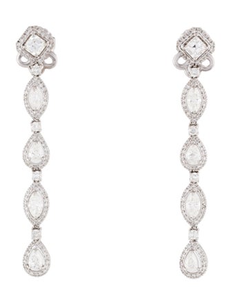 Earrings 18K 4.00ctw Drop Earrings