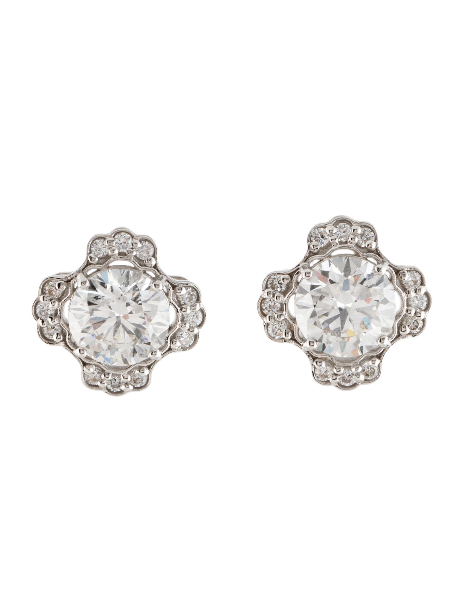 Earrings 14K 3.12ctw Lab-Grown Diamond Stud Earrings