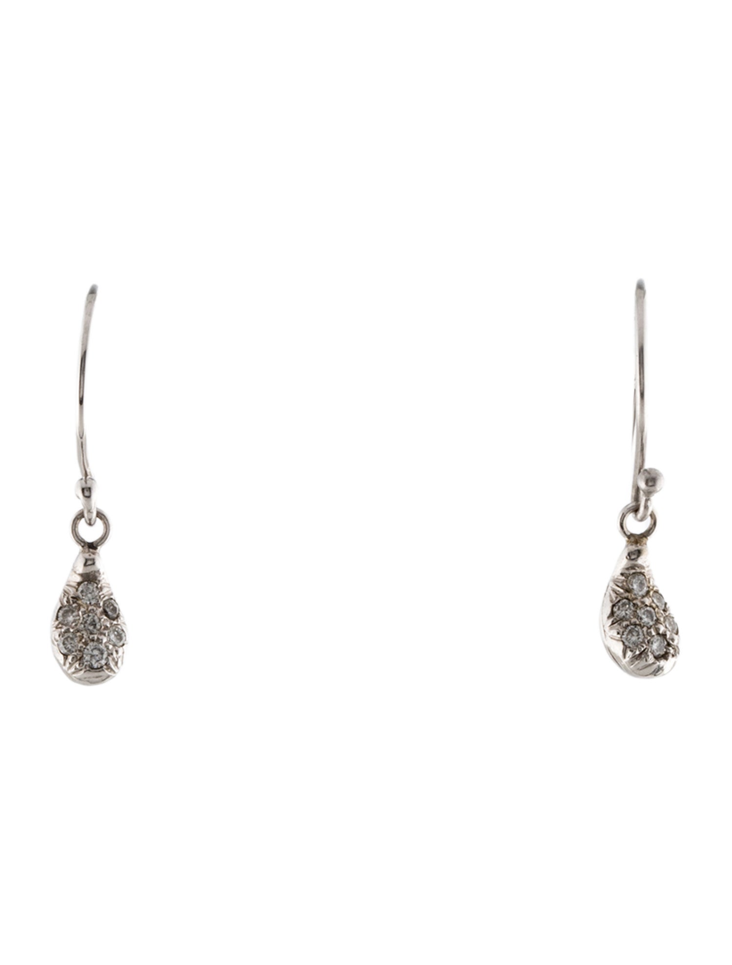 Earrings 14K Diamond Drop Earrings