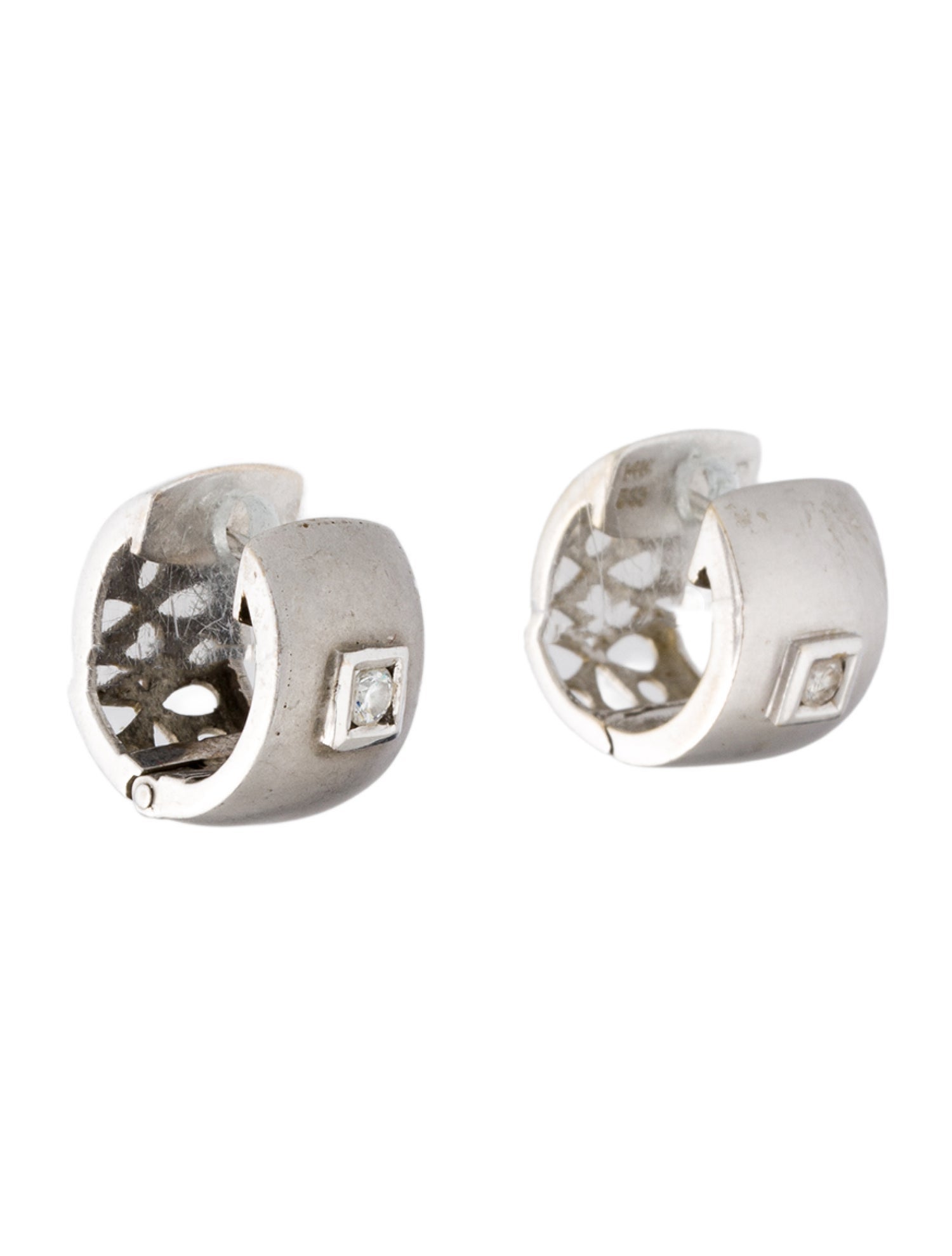 Earrings 14K Diamond Huggies