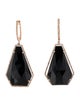 Earrings 14K Onyx and Diamond Drop Earrings