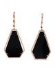 Earrings 14K Onyx and Diamond Drop Earrings