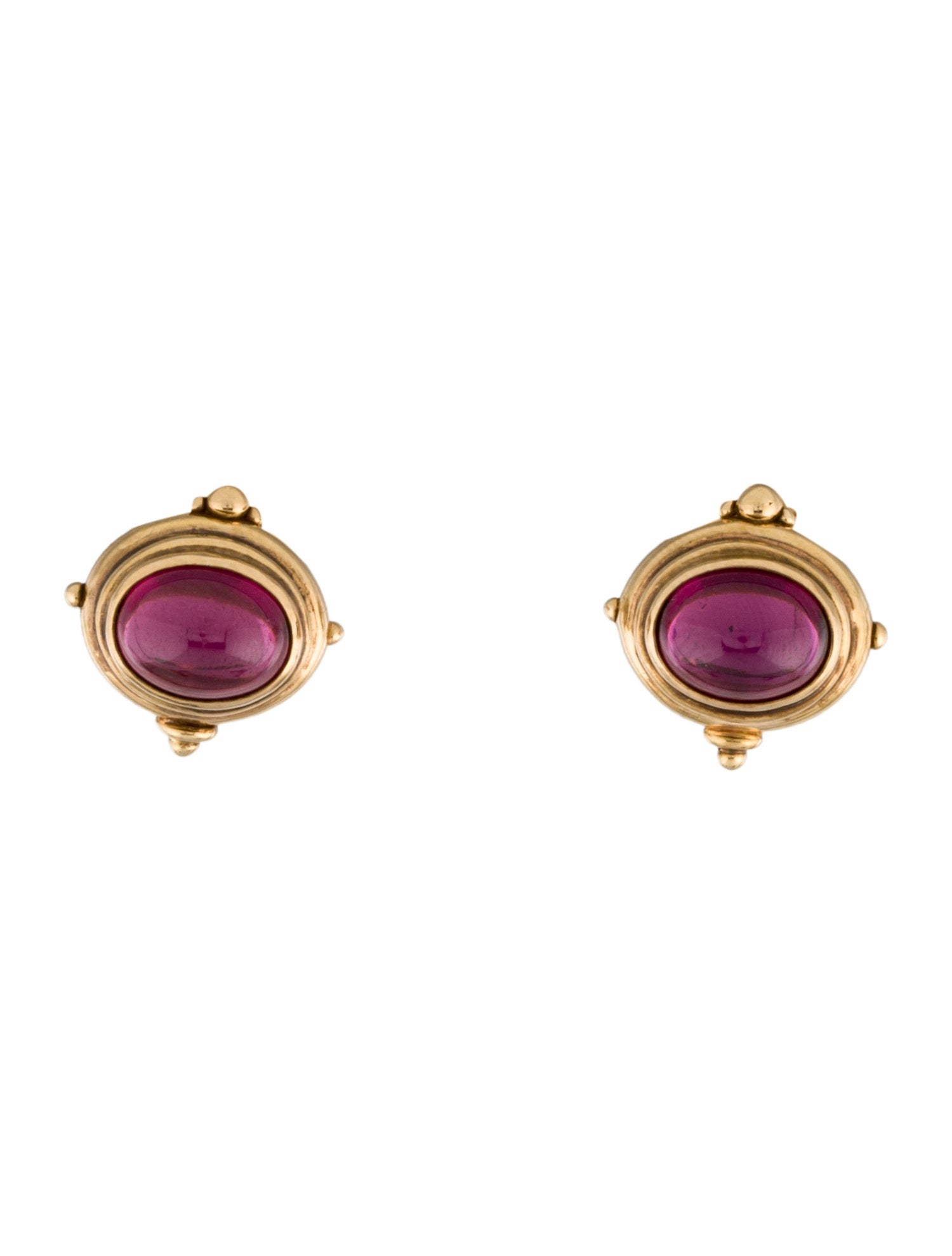 Earrings 14K Rhodolite Stud Earrings
