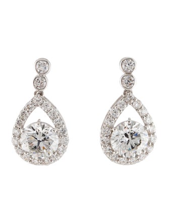 Earrings 14K 4.29ctw Lab-Grown Diamond Drop Earrings