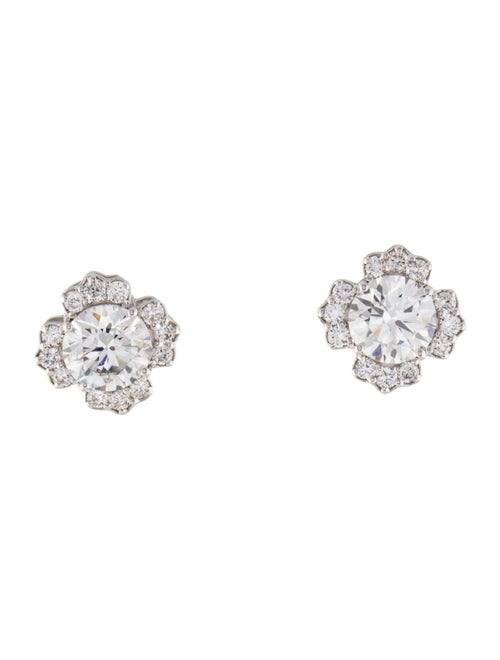 Earrings 14K 3.75ctrw Lab-Grown Diamond Stud Earrings