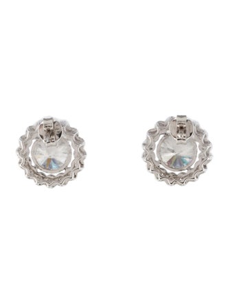 Earrings 14K 4.30ctw Lab-Grown Diamond Cluster Stud Earrings