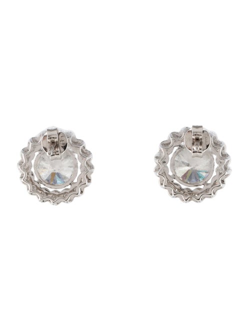 Earrings 14K 4.30ctw Lab-Grown Diamond Cluster Stud Earrings