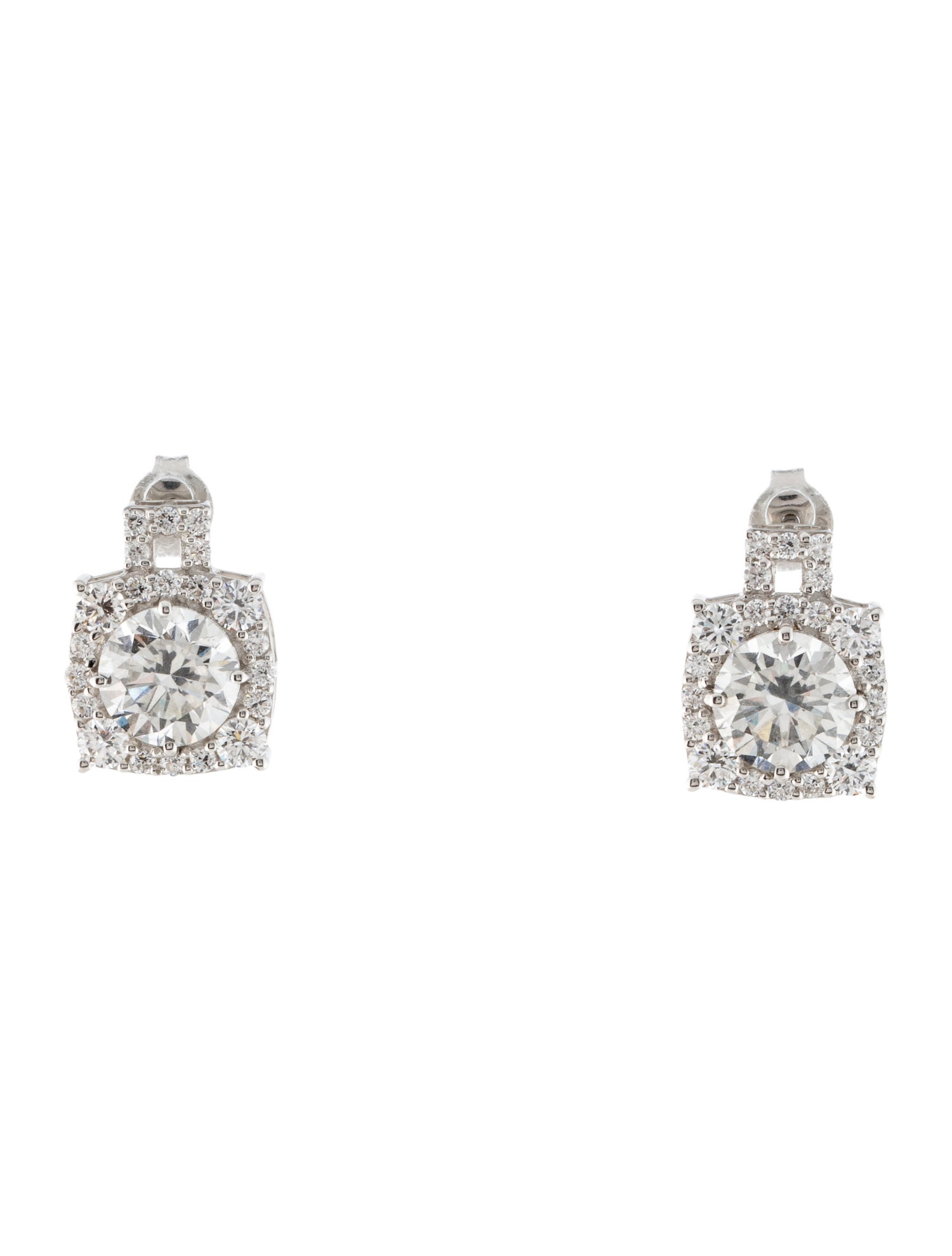 Earrings 14K 4.11ctw Lab-Grown Diamond Stud Earrings