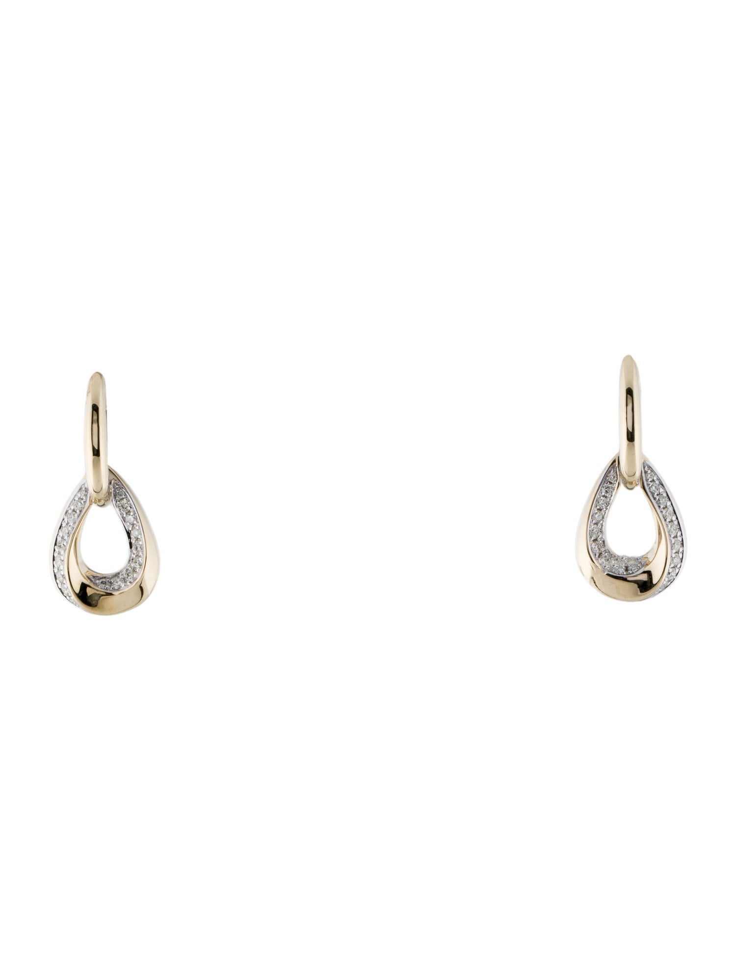 Earrings 14K Diamond Drop Earrings