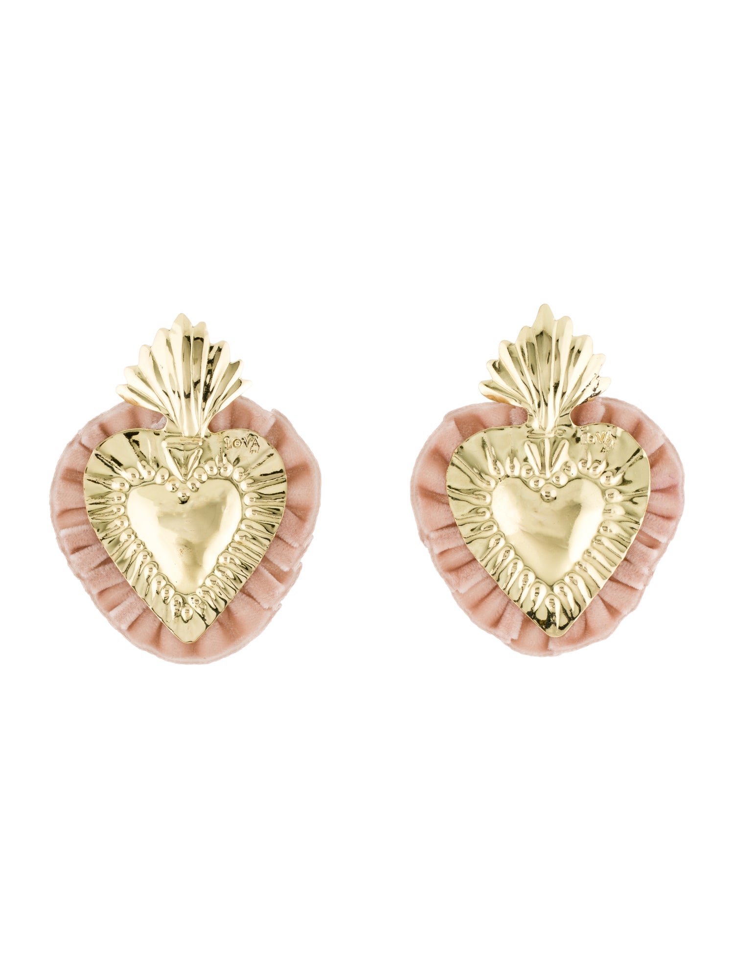 LOVA by VL Velvet Heart Drop Earrings
