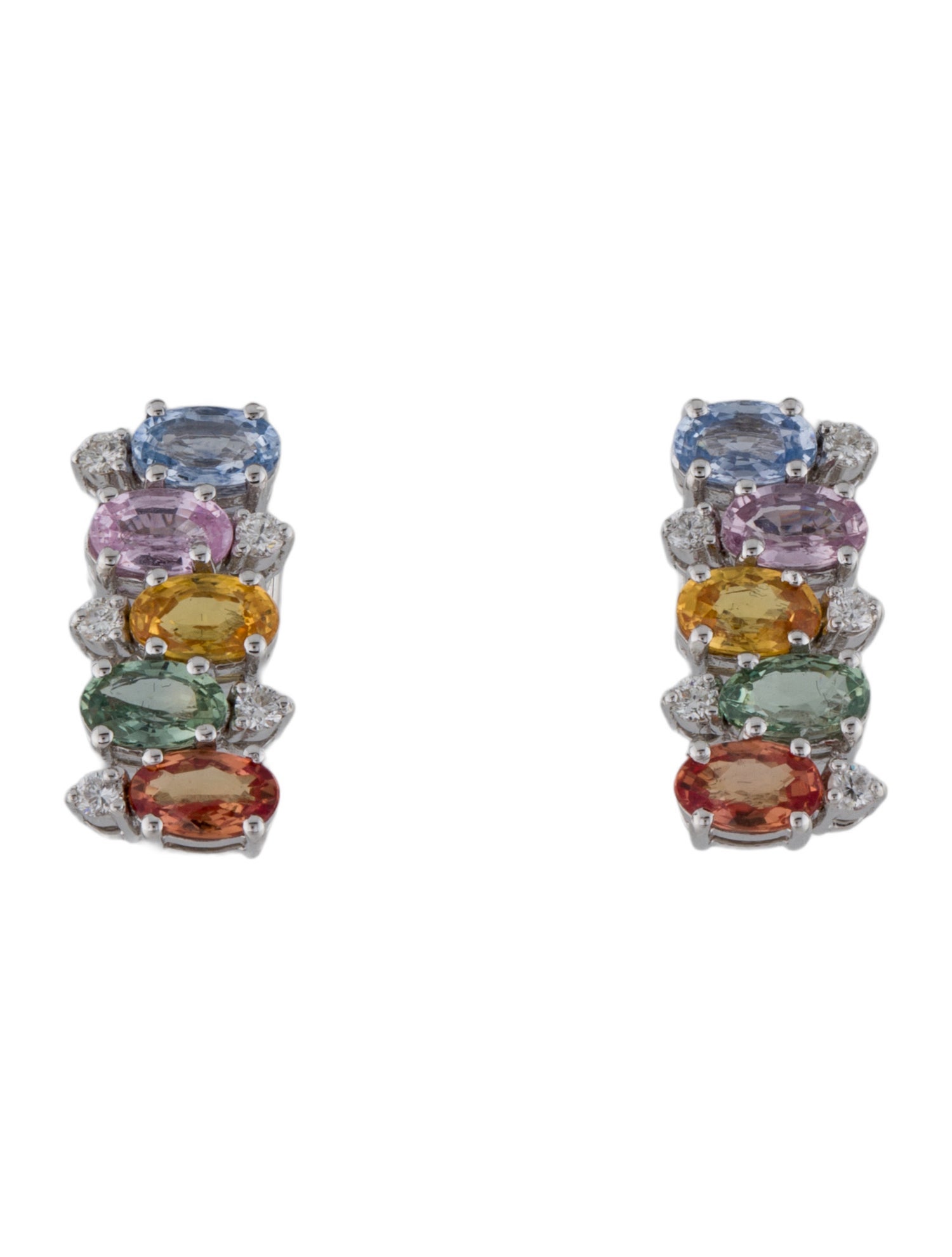 Earrings 14K 2.07ctw Sapphire & Diamond Drop Earrings