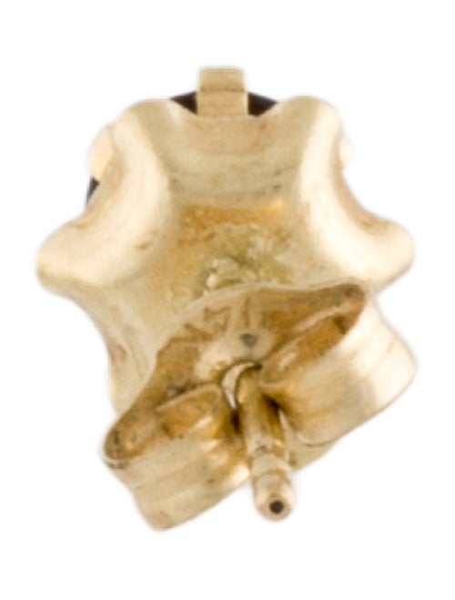 Earrings 14K Garnet Single Stud Earring