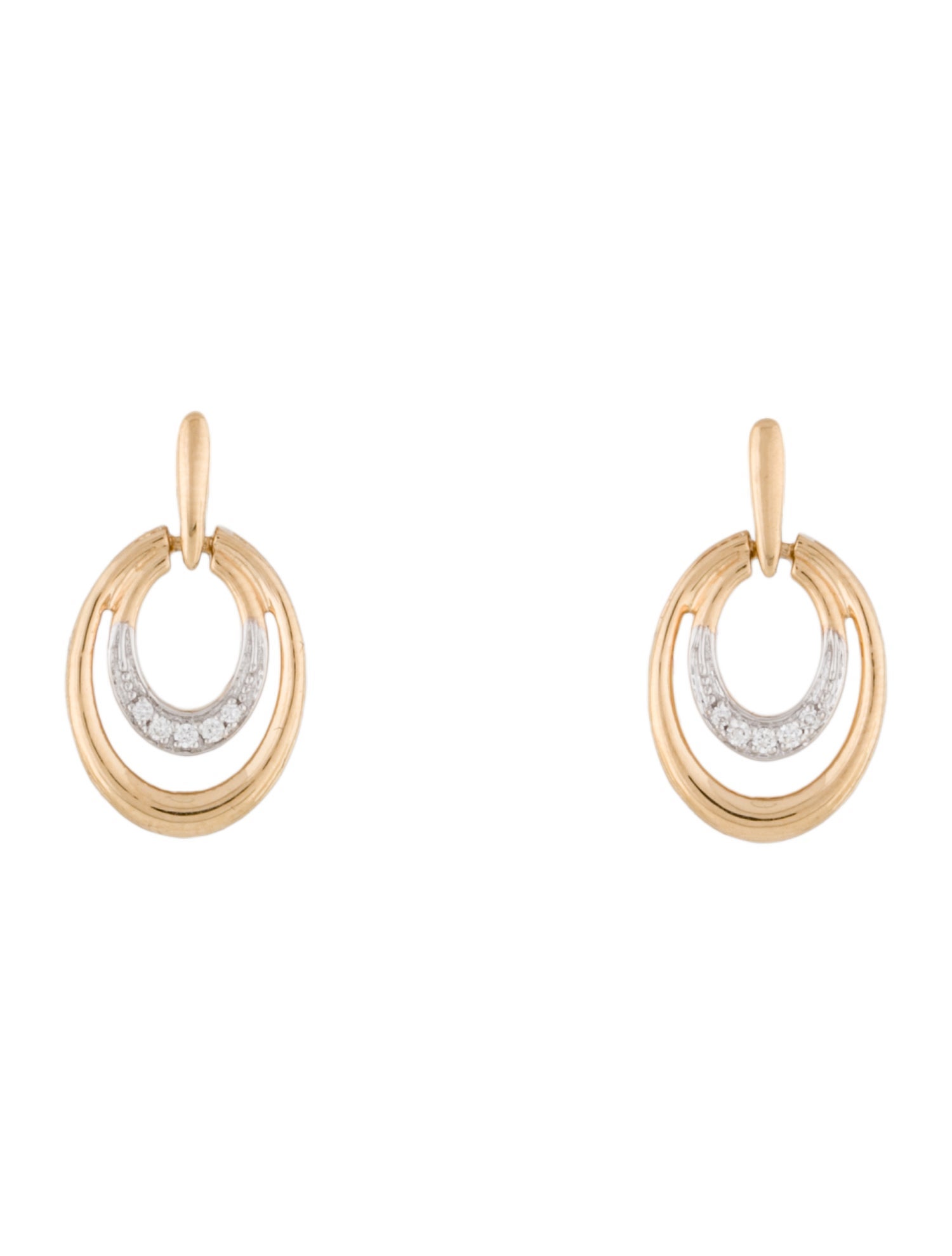 Earrings Tanishq 18K Diamond Drop Earrings