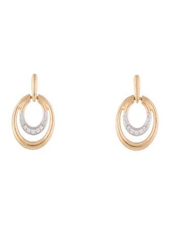 Earrings Tanishq 18K Diamond Drop Earrings