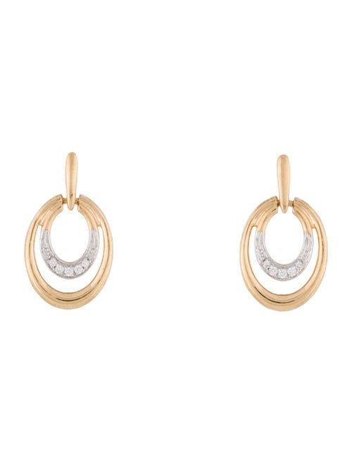 Earrings Tanishq 18K Diamond Drop Earrings