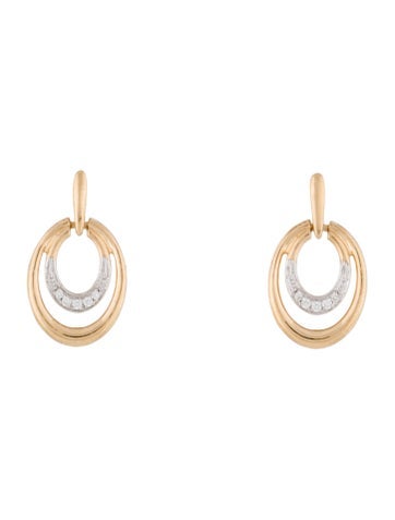 Earrings Drop Tanishq 18K Diamond