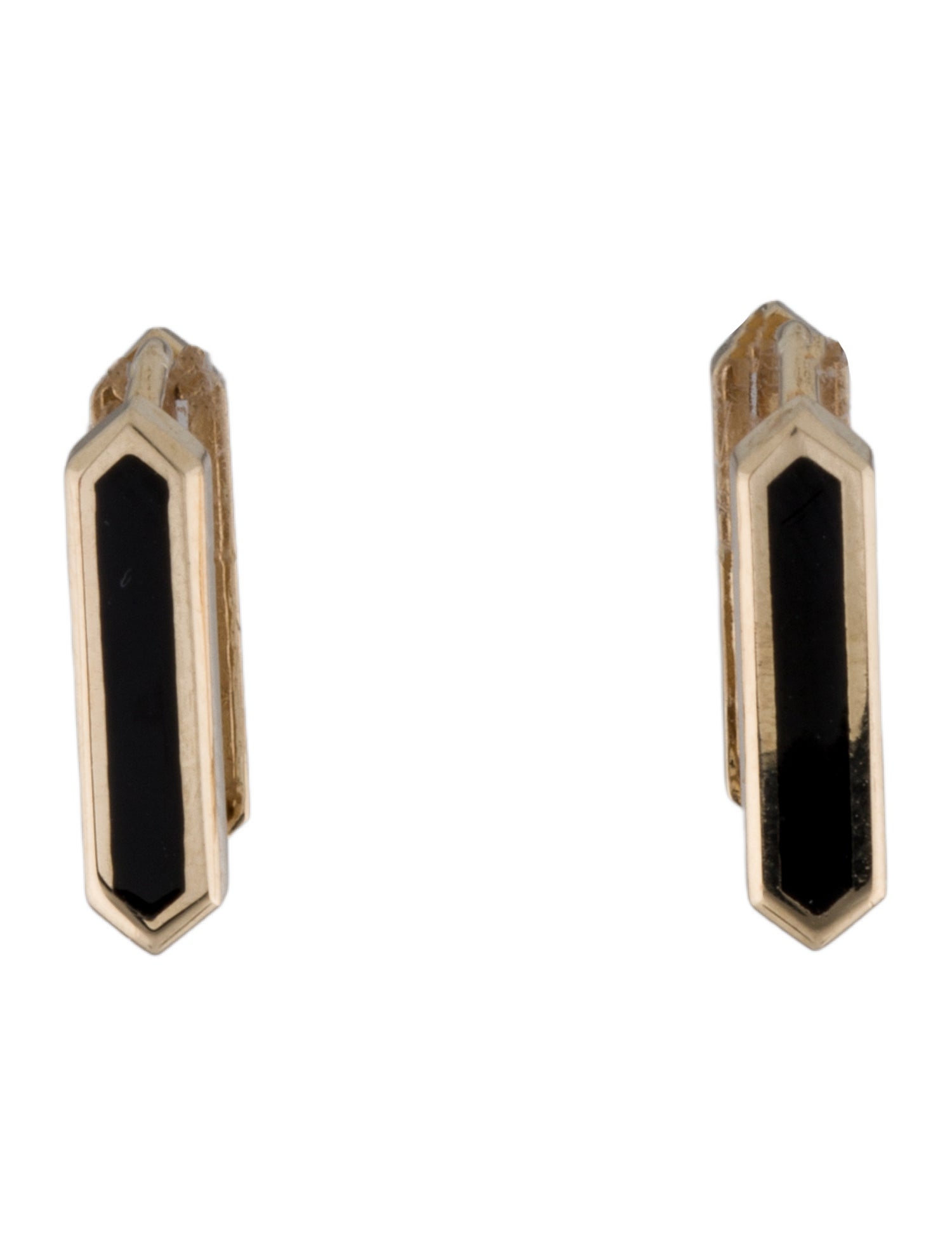 Earrings 14K Enamel Huggie