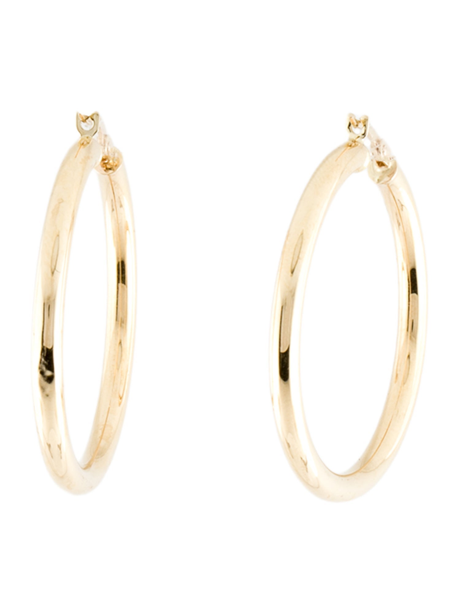 Earrings 14K Hollow Hoop