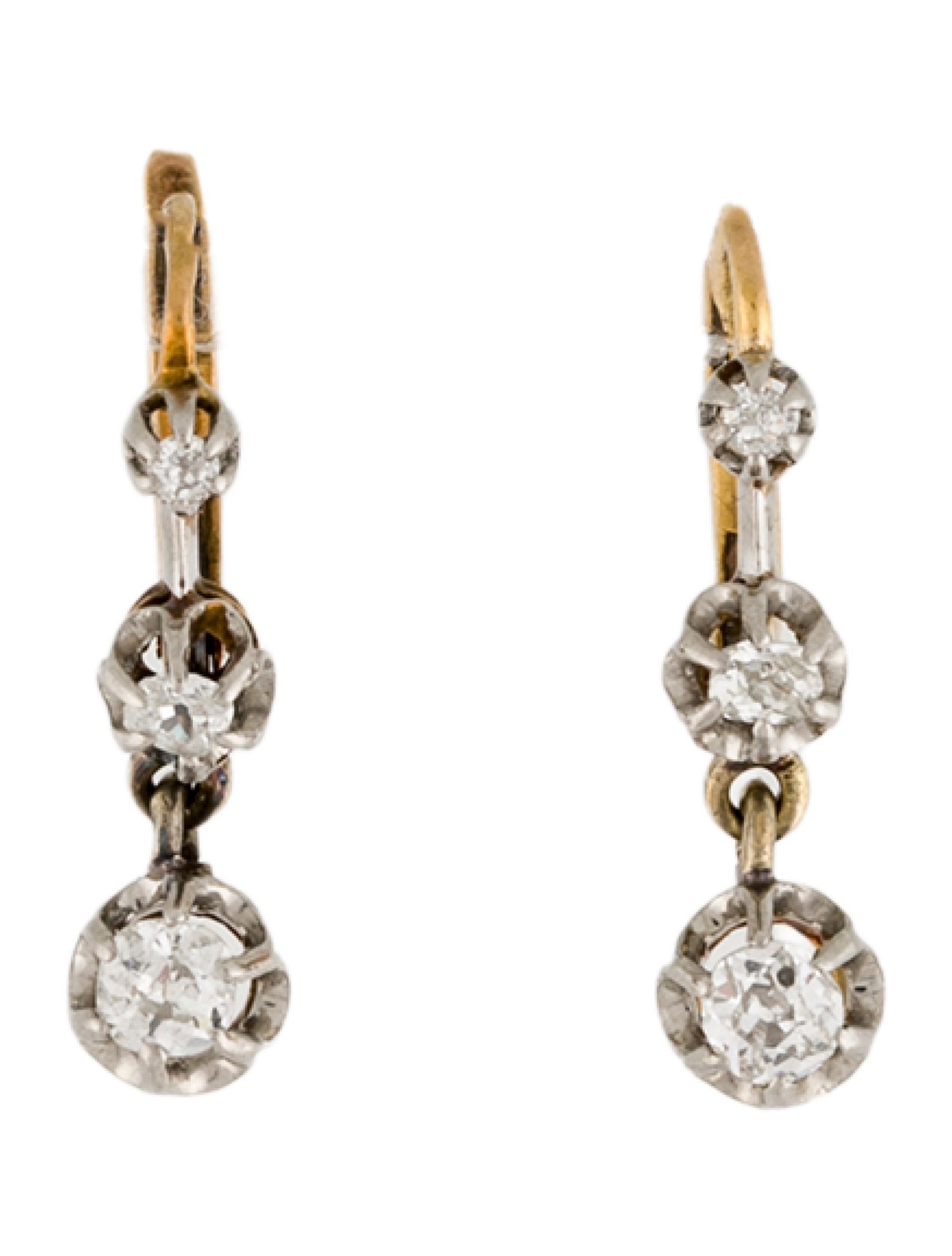 Earrings 18K Diamond Dangle