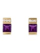 Earrings 14K 2.04ctw Amethyst & Diamond Stud Earrings
