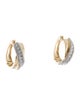 Earrings 14K Diamond Hoop Earrings