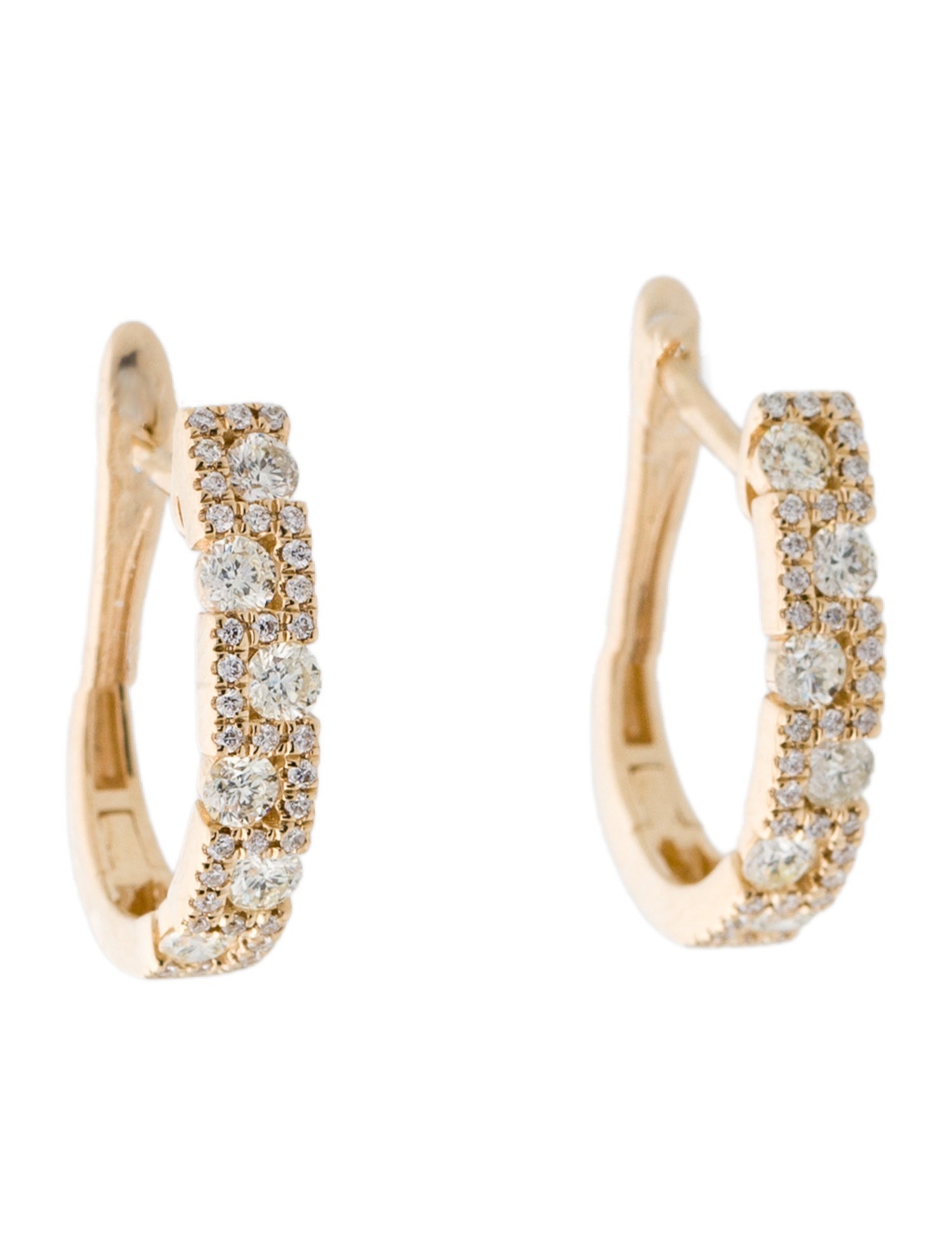 Earrings 14K Diamond Hoop